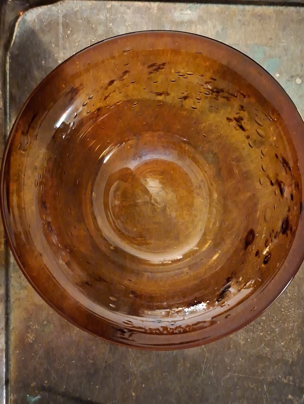 Edward Roman, 1980s Windy Ridge Studios, Hand Blown Glass Bowl - Signed